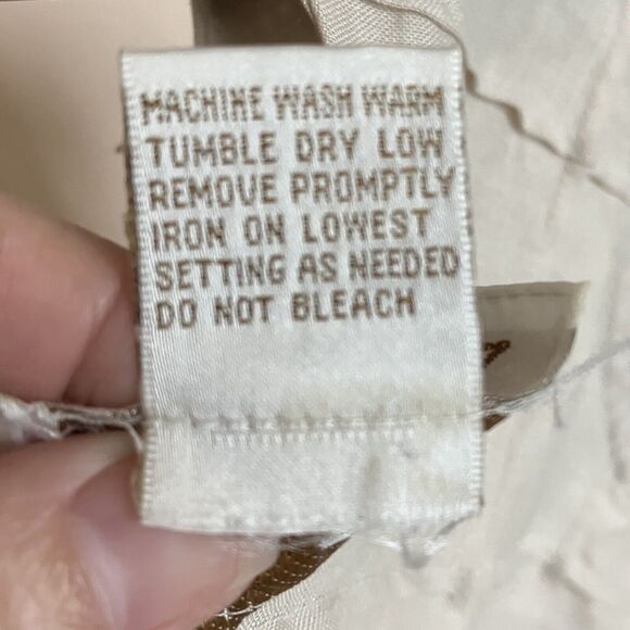 Linen Jordan Top Women’s Medium Sleeveless  Beige Tunic - Picture 5 of 6